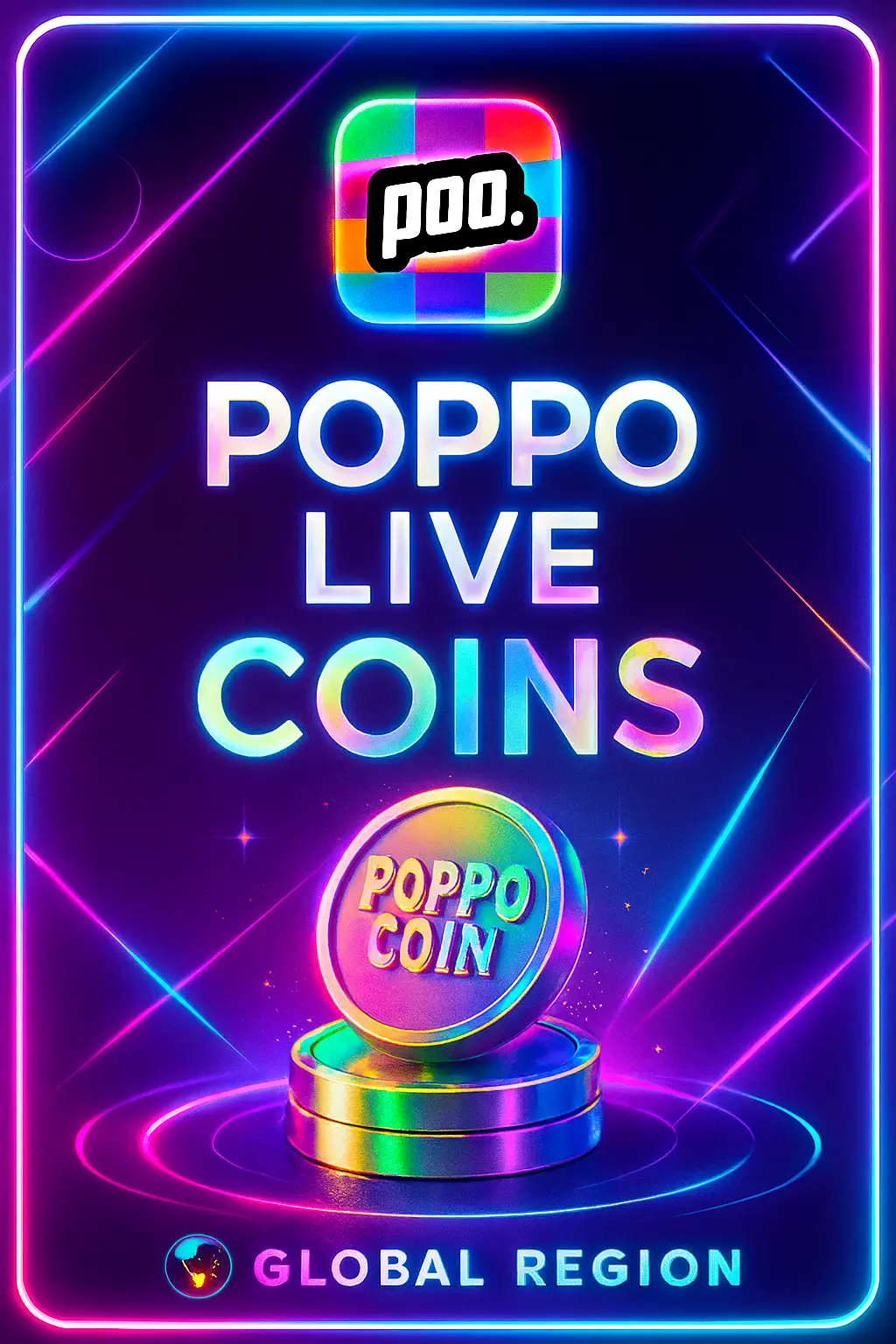 Poppo Live Coins Voucher (Global) Poppo Live Coins Voucher (Global)