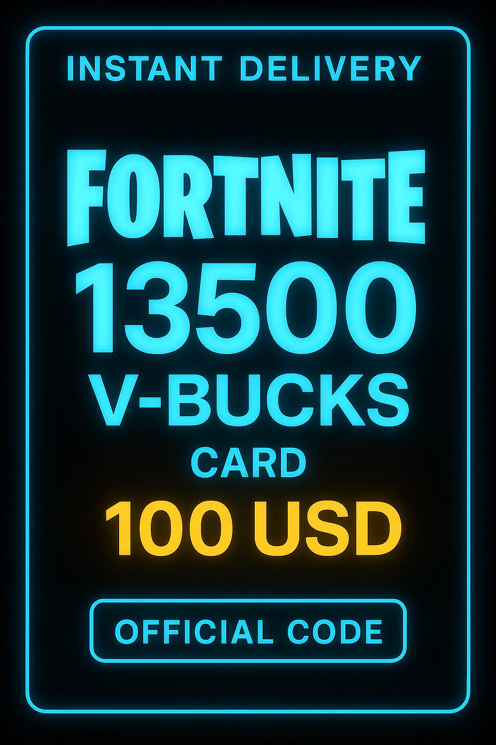 Fortnite 13500 V-Bucks Kartı - 100 USD Fortnite 13500 V-Bucks Kartı - 100 USD