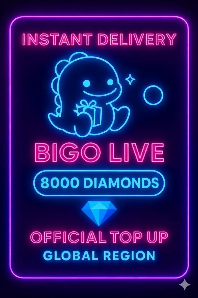 Bigo Live - 8000 Elmas (Yükleme) Bigo Live - 8000 Elmas (Yükleme)