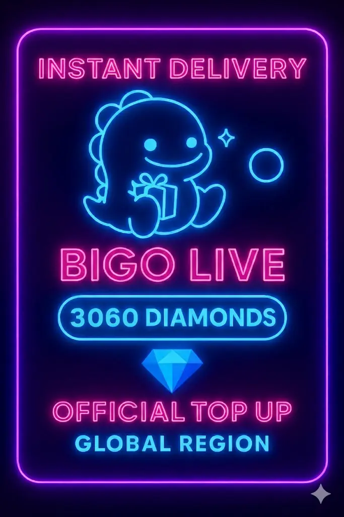 Bigo Live - 3060 Elmas (Yükleme) Bigo Live - 3060 Elmas (Yükleme)