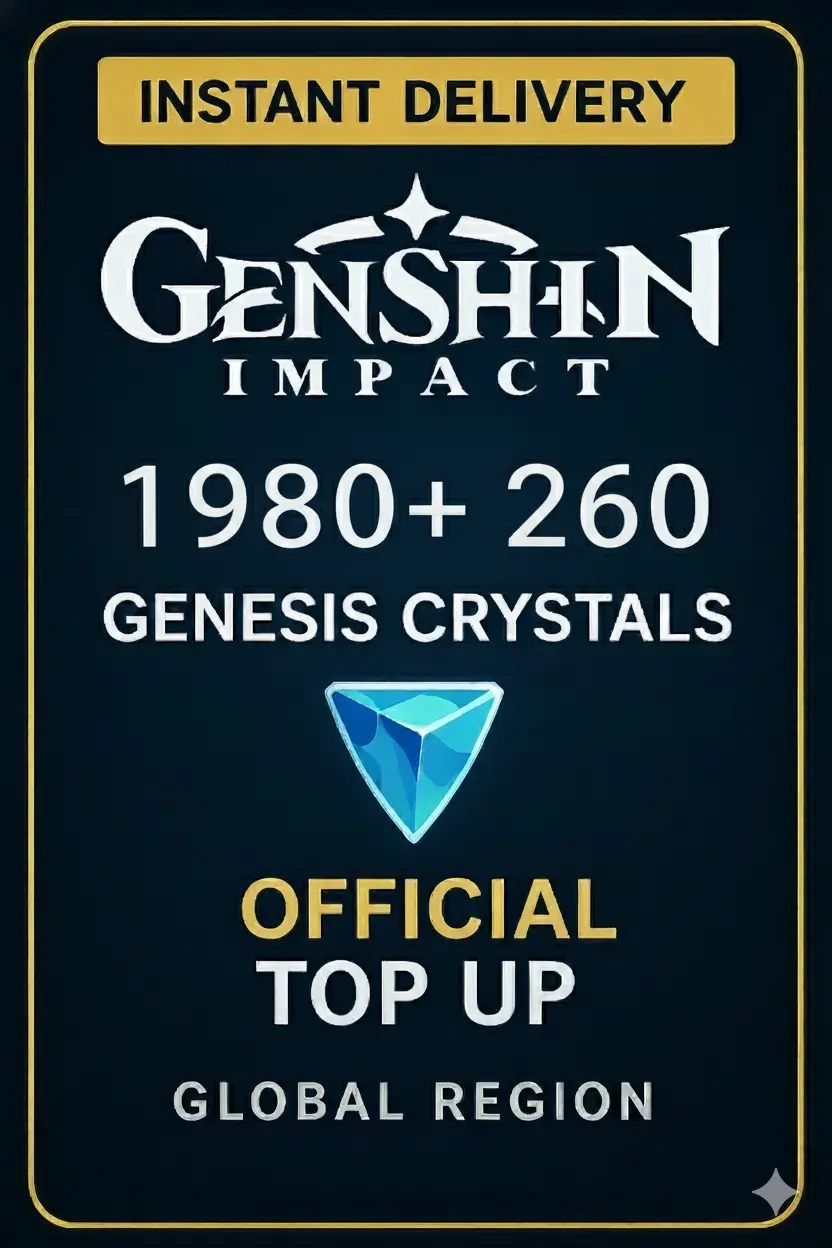 Genshin Impact 1980+260 Genesis Kristali Yüklemesi Genshin Impact 1980+260 Genesis Kristali Yüklemesi