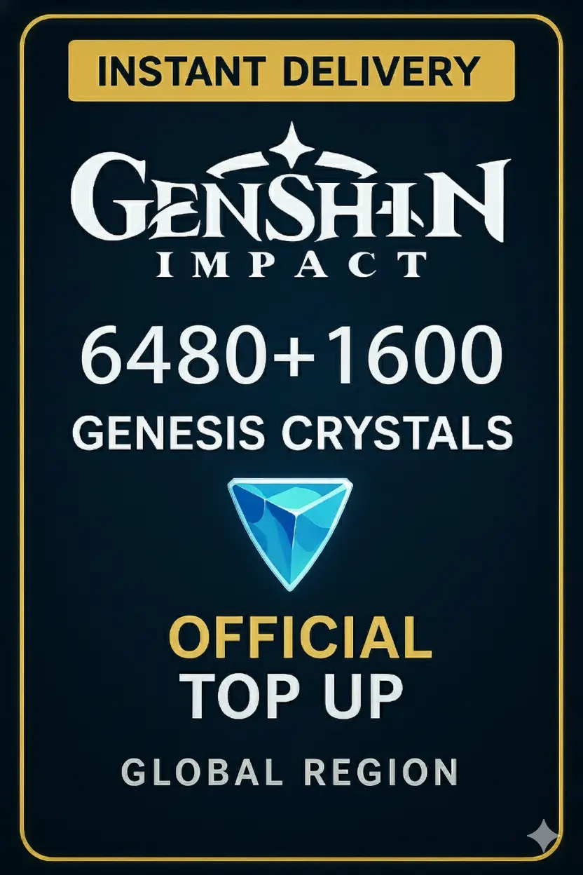Genshin Impact 6480+1600 Genesis Kristali Yükleme Genshin Impact 6480+1600 Genesis Kristali Yükleme