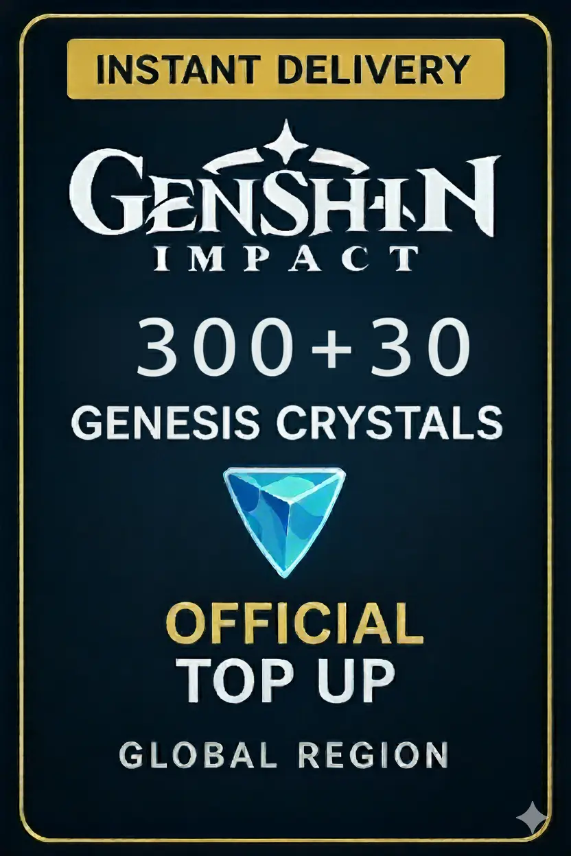 Genshin Impact 300+30 Genesis Kristali Yüklemesi Genshin Impact 300+30 Genesis Kristali Yüklemesi