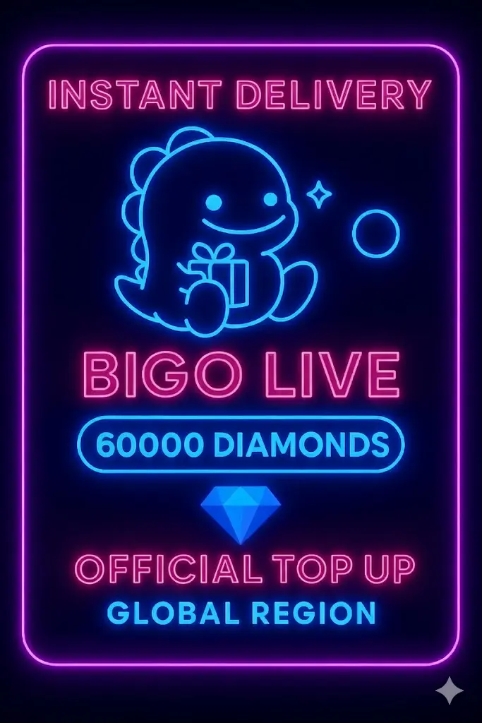Bigo Live - 60000 Elmas (Yükleme) Bigo Live - 60000 Elmas (Yükleme)
