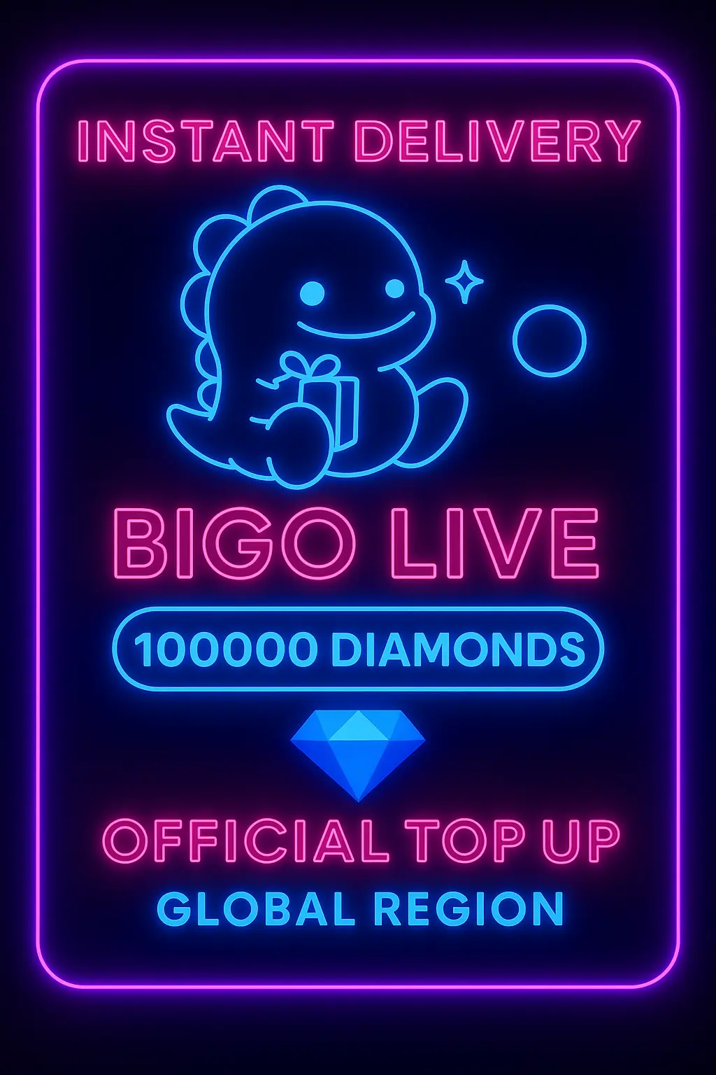Bigo Live - 100000 Elmas (Yükleme) Bigo Live - 100000 Elmas (Yükleme)