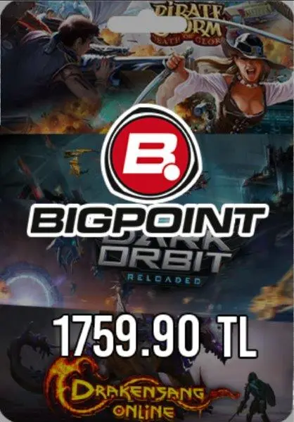 Bigpoint 1759.90 TL lik Kupon Bigpoint 1759.90 TL lik Kupon