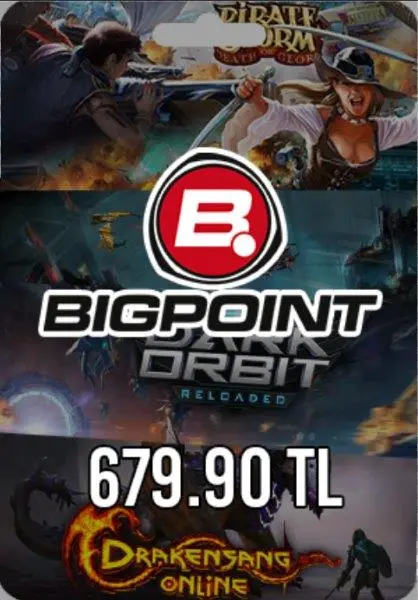 Bigpoint 679.90 TL lik Kupon Bigpoint 679.90 TL lik Kupon