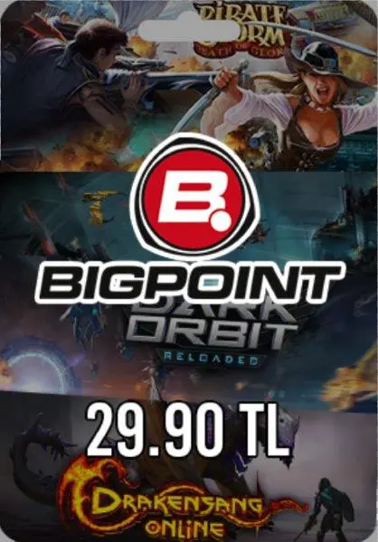 Bigpoint 29.90 TL lik Kupon Bigpoint 29.90 TL lik Kupon