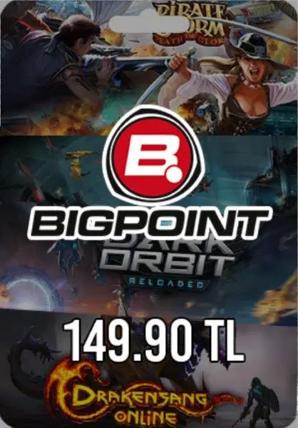 Bigpoint 149.90 TL lik Kupon Bigpoint 149.90 TL lik Kupon