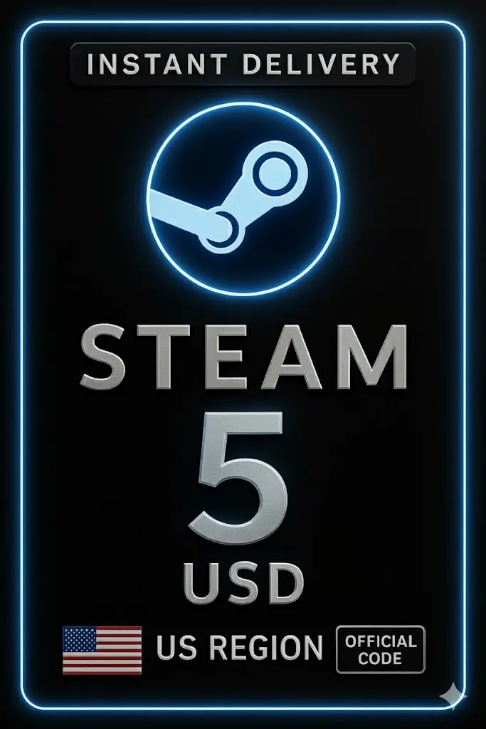 Steam Wallet Card 5 USD Steam Wallet Card 5 USD