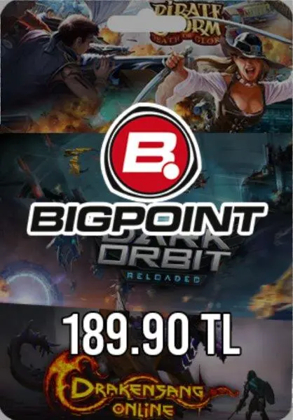 Bigpoint 189.90 TL lik Kupon Bigpoint 189.90 TL lik Kupon