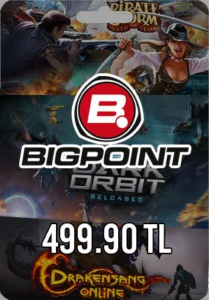 Bigpoint 499.90 TL lik Kupon Bigpoint 499.90 TL lik Kupon