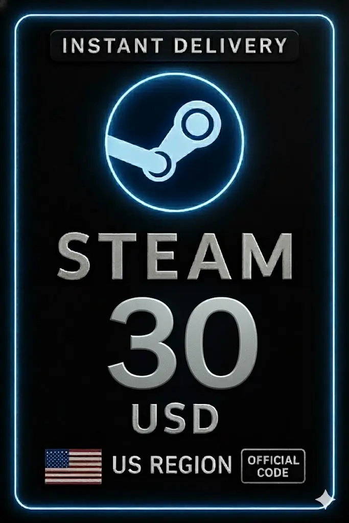 Steam Wallet Card 30 USD Steam Wallet Card 30 USD