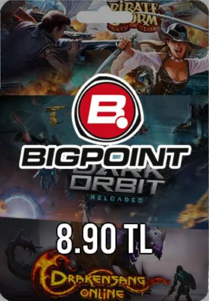Bigpoint 8.90 TL lik Kupon Bigpoint 8.90 TL lik Kupon