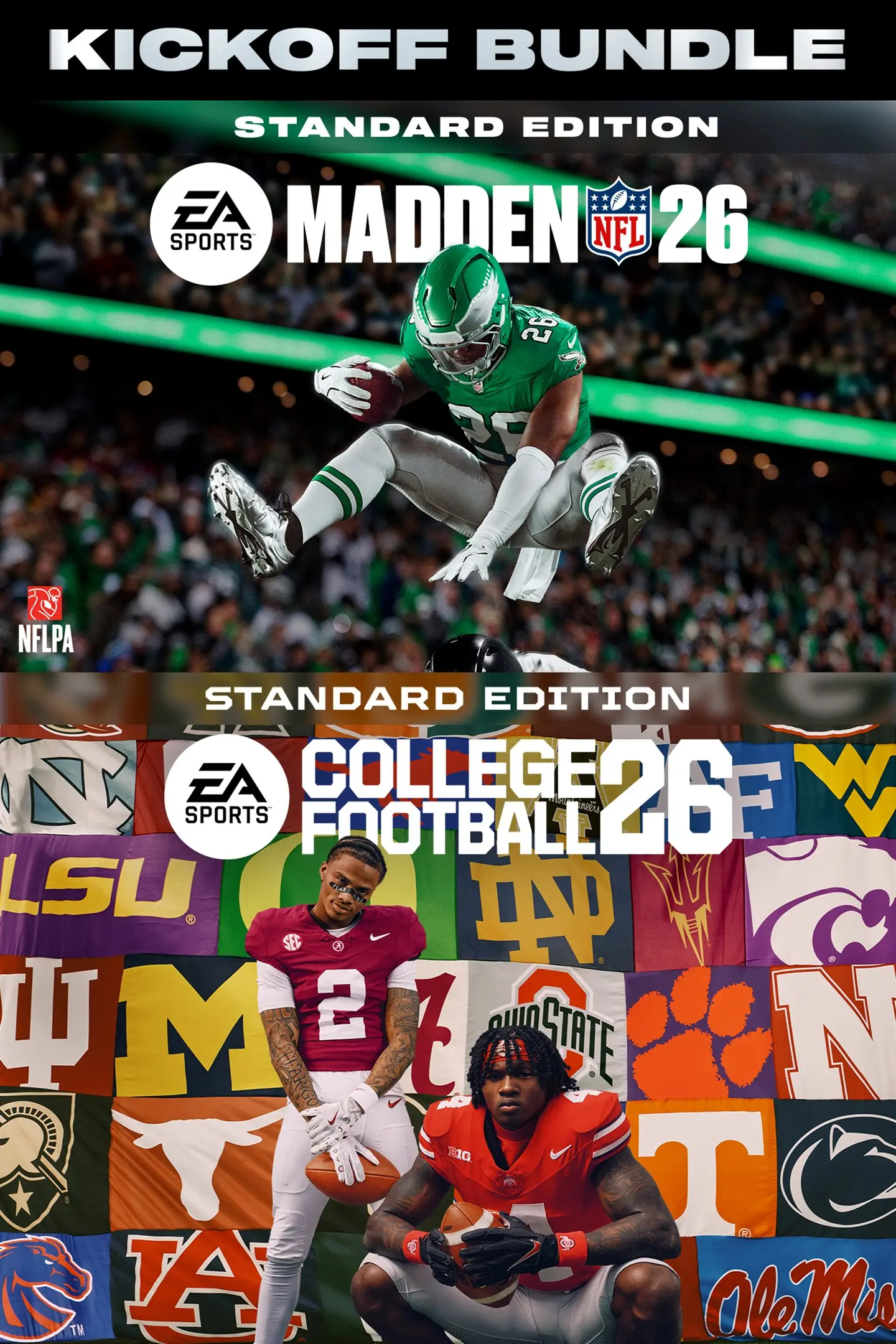 EA SPORTS™ Kickoff Bundle (Madden NFL 26 Edition & College Football 26 Edition) (Xbox Game EU) EA SPORTS™ Kickoff Bundle (Madden NFL 26 Edition & College Football 26 Edition) (Xbox Game EU)
