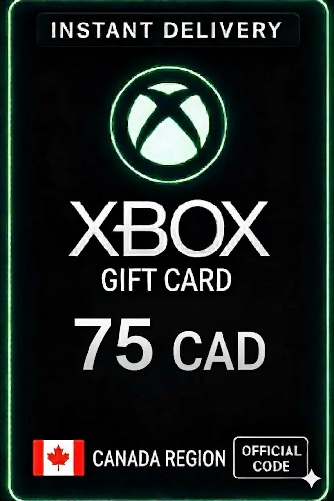 Xbox Live Gift Card 75 CAD Wallet Xbox Live Gift Card 75 CAD Wallet