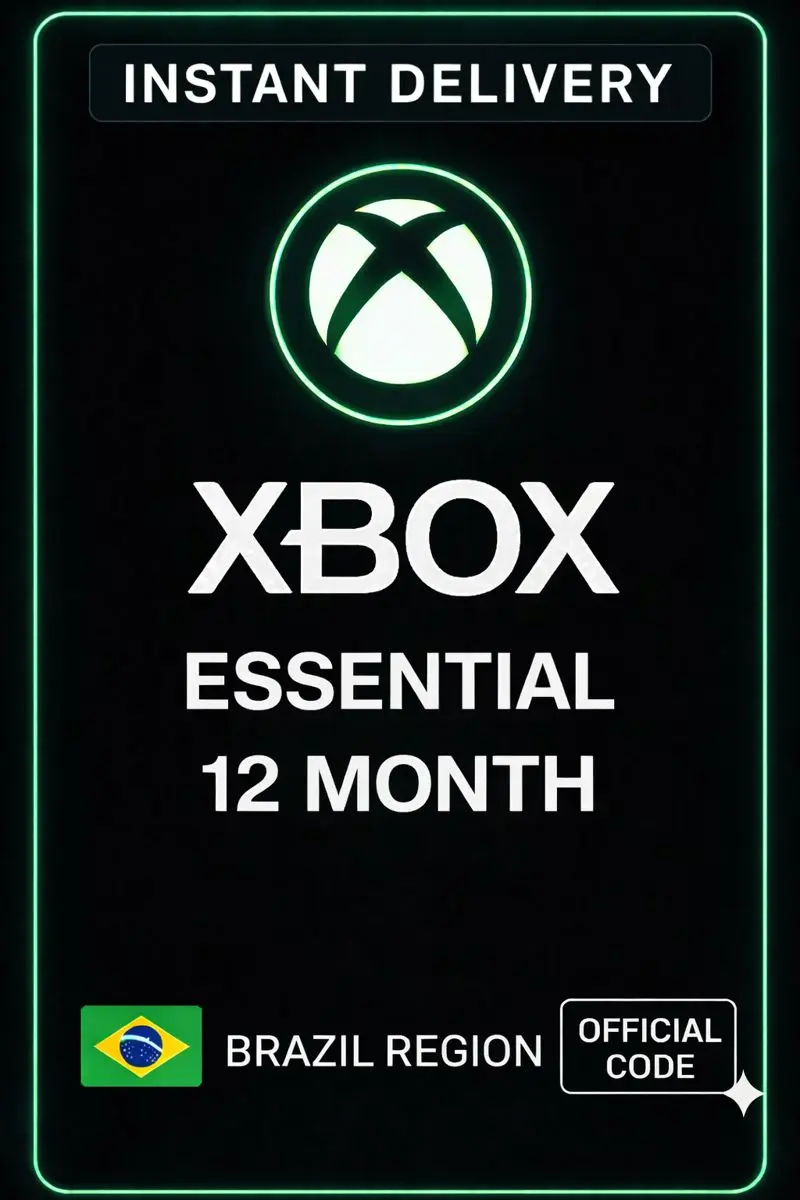 Xbox Game Pass Essential 12 Months Brasil Xbox Game Pass Essential 12 Months Brasil