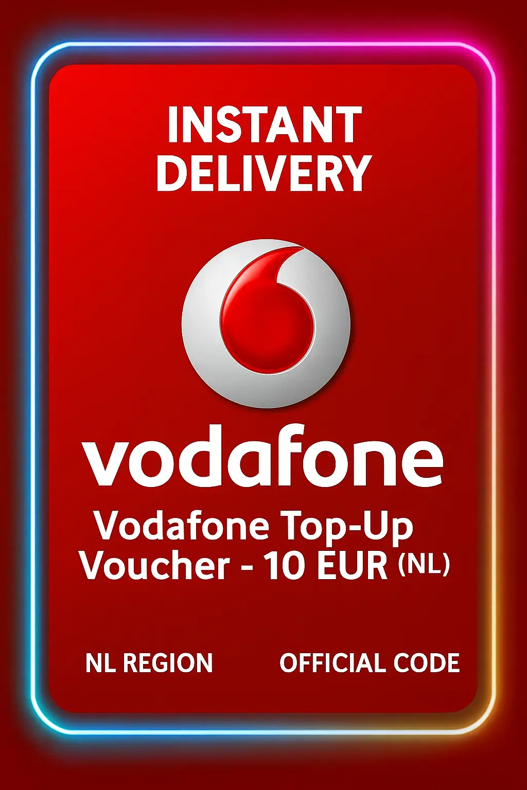 Vodafone Top-Up Voucher - 10 EUR (NL) Vodafone Top-Up Voucher - 10 EUR (NL)