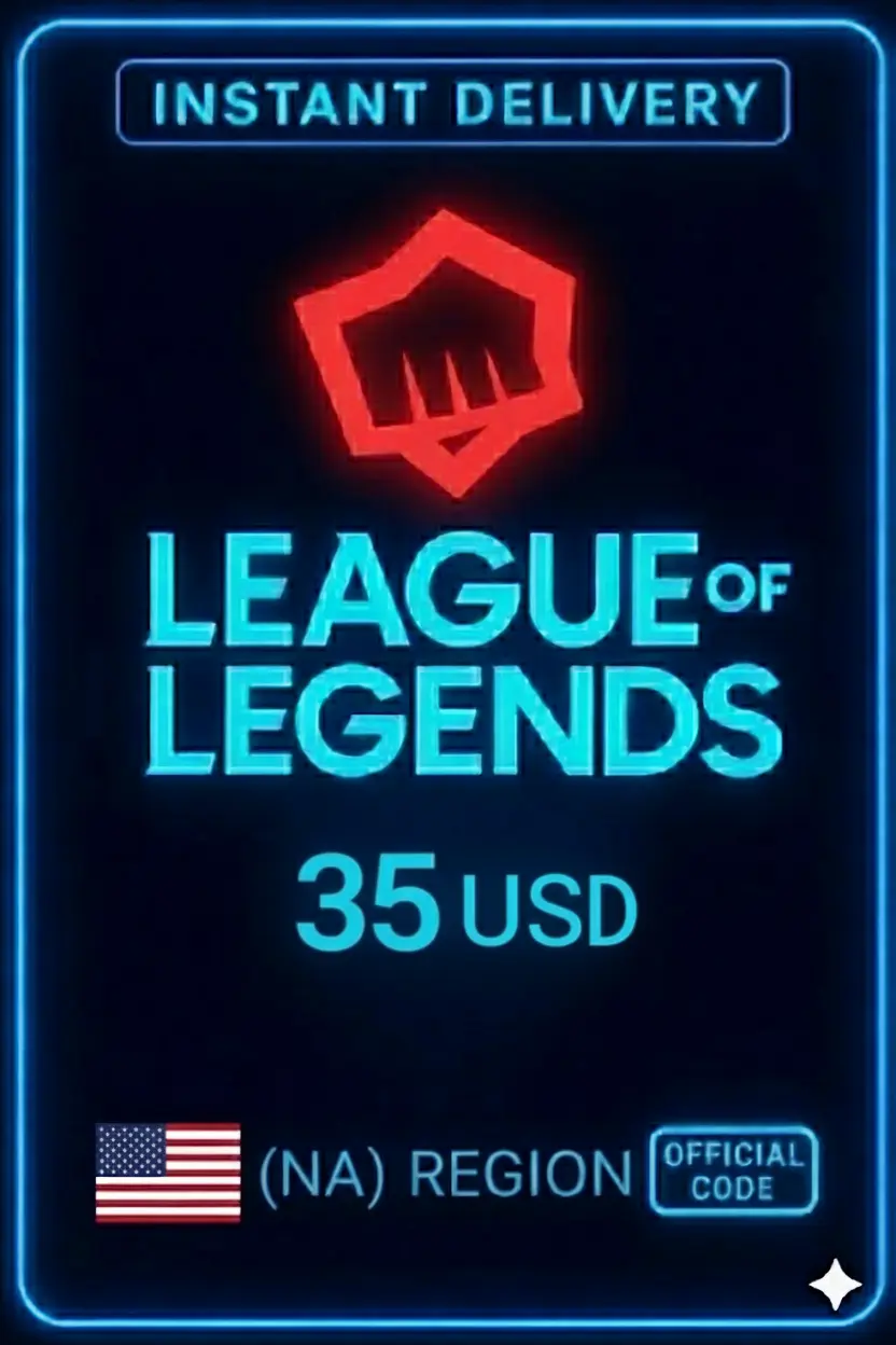 League Of Legends NA 35 долларов США Риот подарочная карта League Of Legends NA 35 долларов США Риот подарочная карта