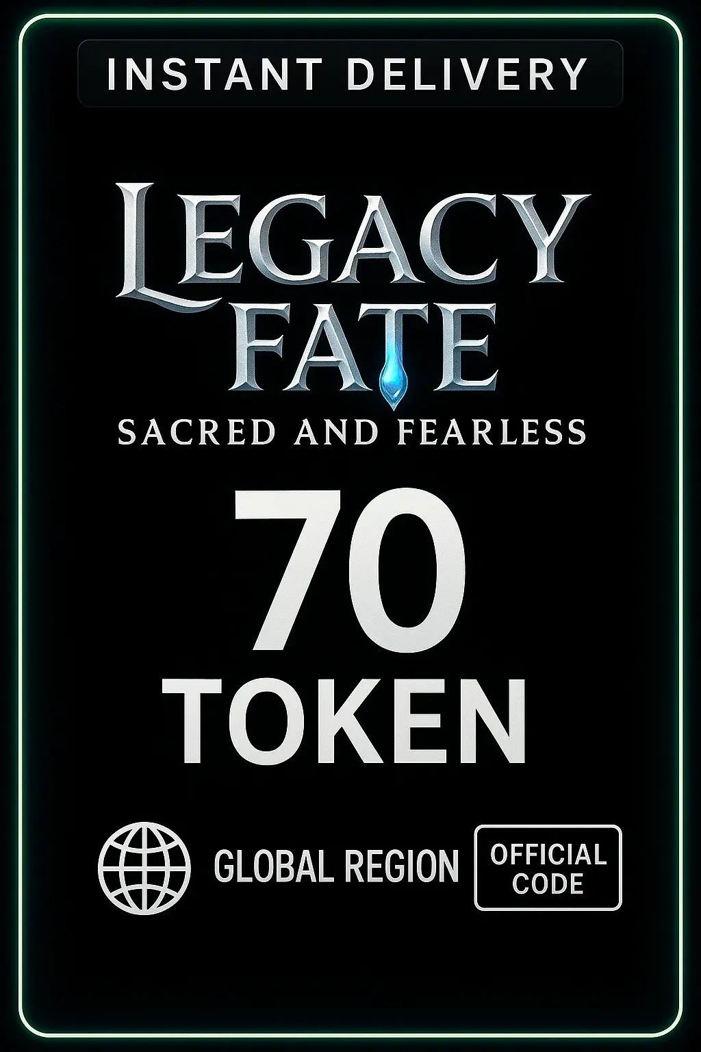 Legacy Fate: Sacred and Fearless 70 Token Legacy Fate: Sacred and Fearless 70 Token