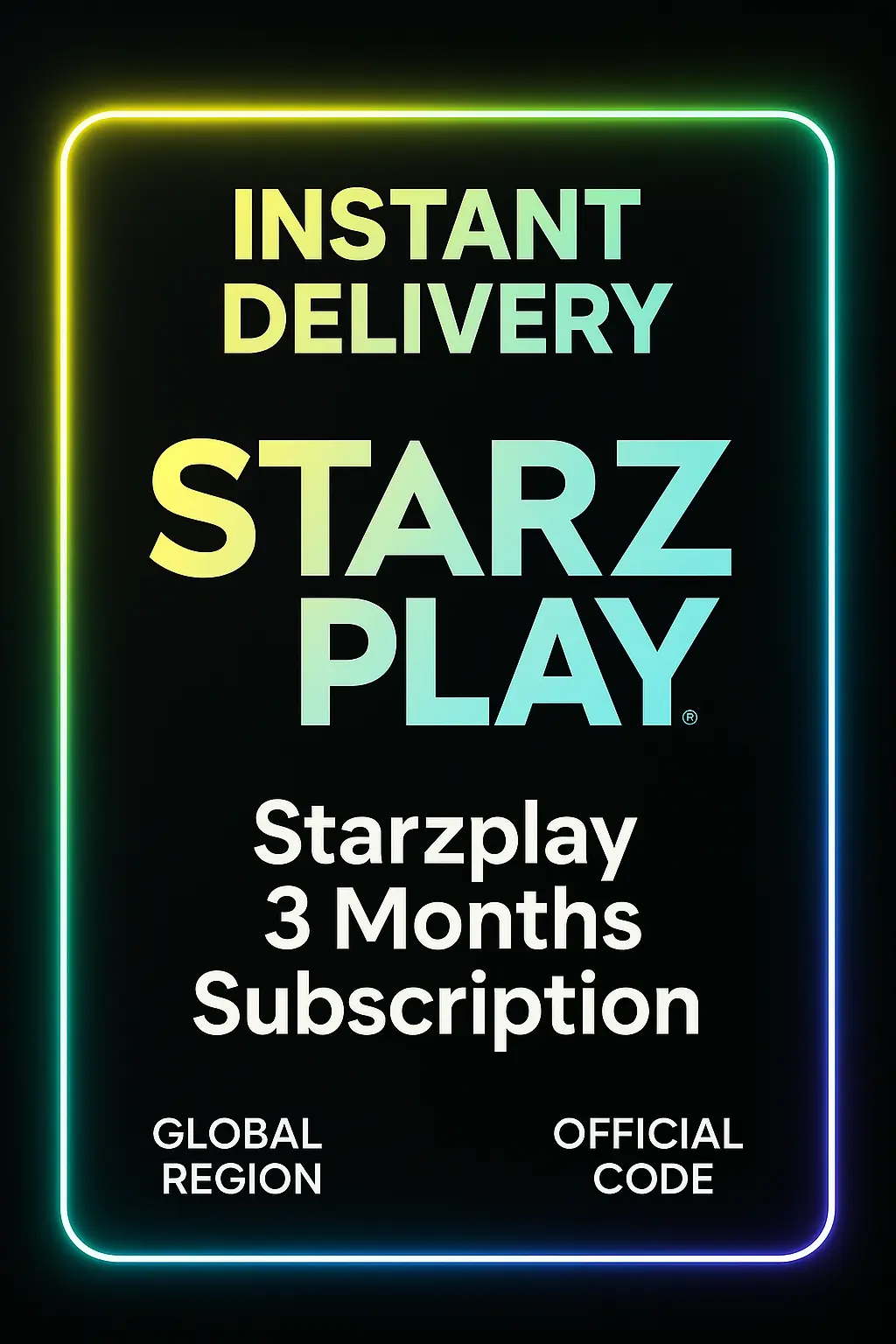 Starzplay 3 Months Subscription (Global) Starzplay 3 Months Subscription (Global)