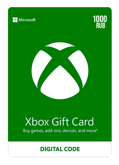 Xbox Live Gift Card 1000 Ruble Wallet