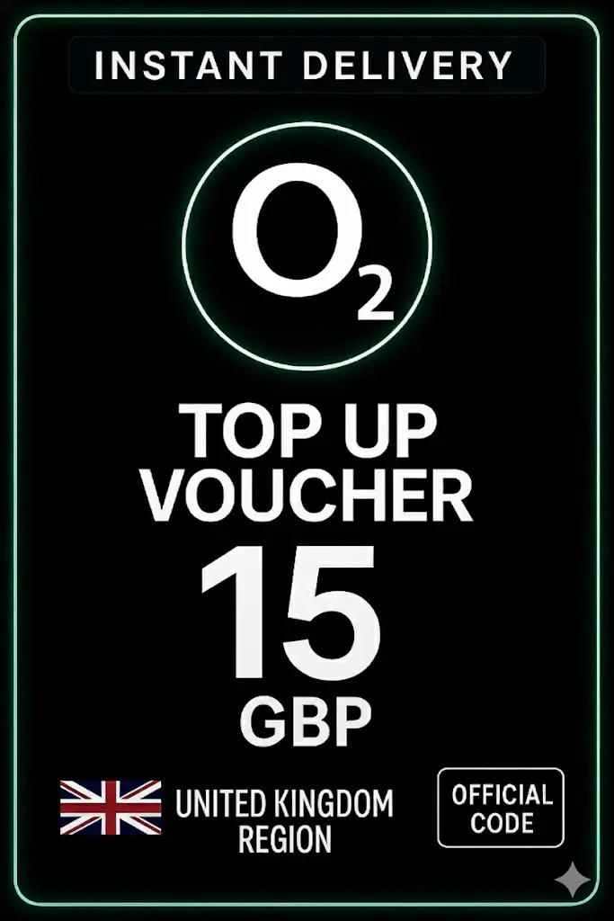 O2 Top-Up Voucher - 15 GBP O2 Top-Up Voucher - 15 GBP
