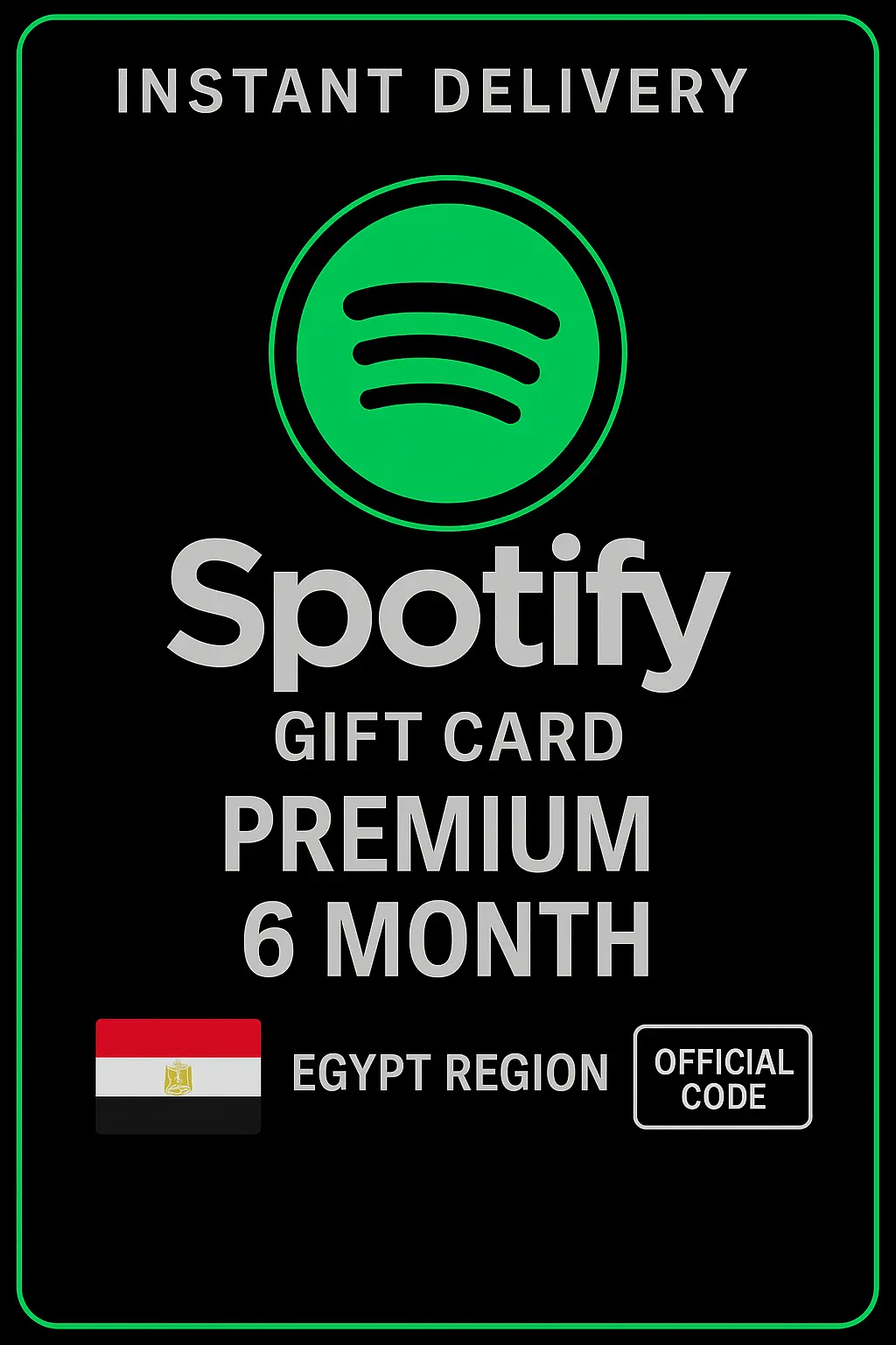 Spotifyギフトカードエジプト - 6ヶ月プレミアム Spotifyギフトカードエジプト - 6ヶ月プレミアム