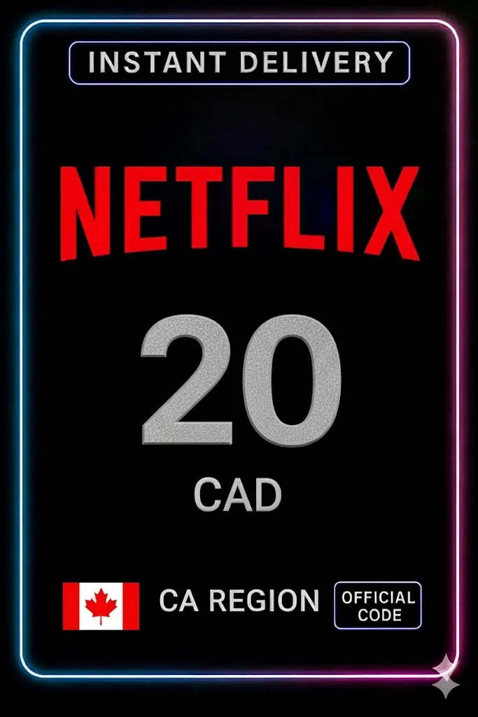 Netflix Gift Card 20 CAD CA Netflix Gift Card 20 CAD CA