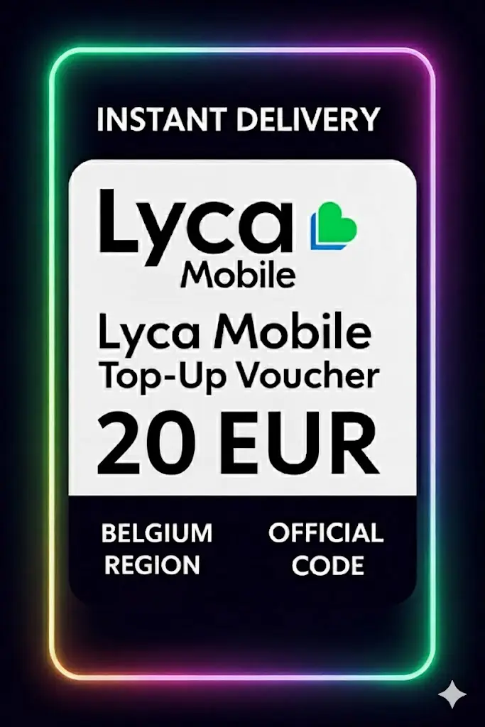 Lyca Mobile Opladningskupon - 20 EUR (BE) Lyca Mobile Opladningskupon - 20 EUR (BE)
