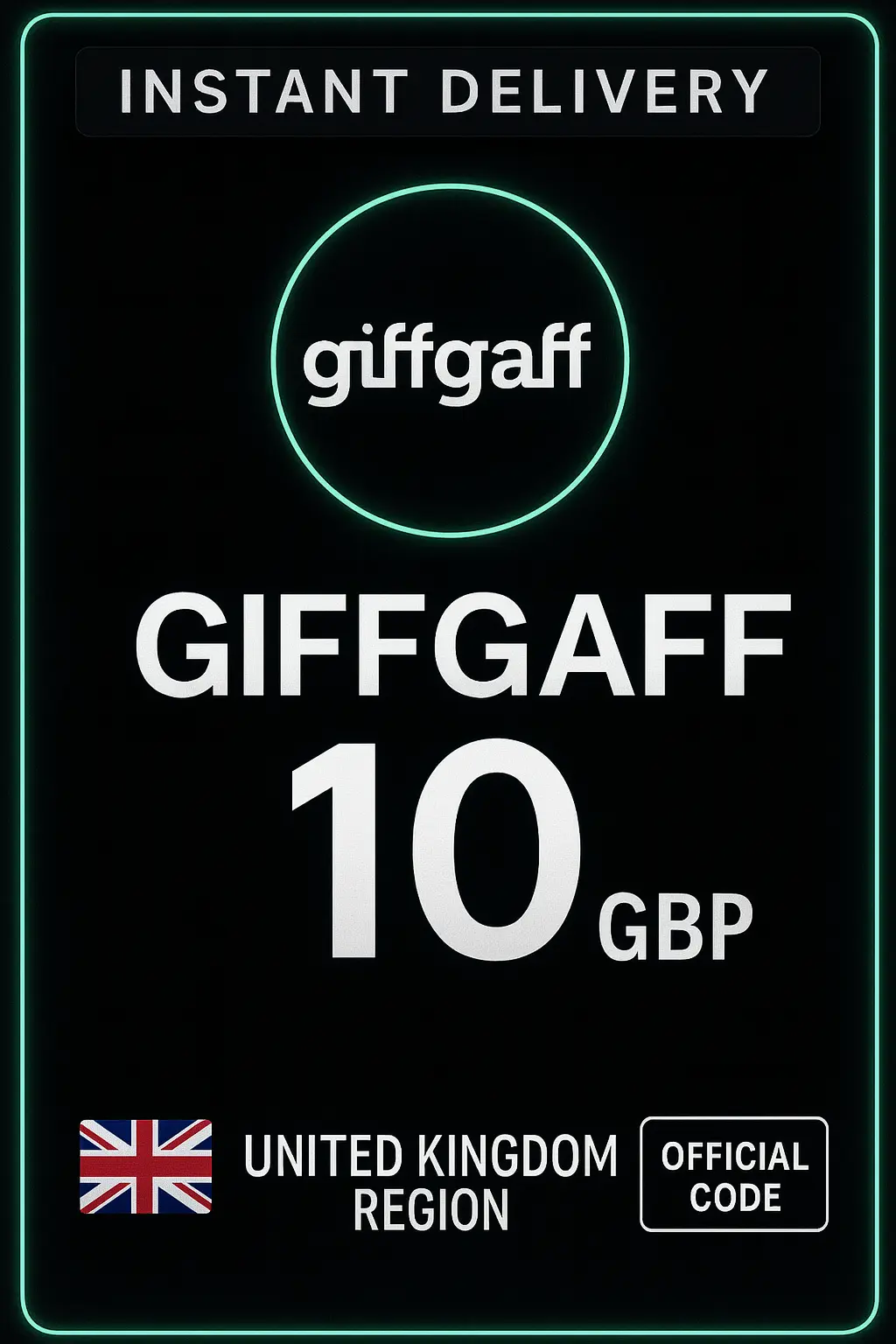 giffgaff Aufladegutschein - 10 GBP giffgaff Aufladegutschein - 10 GBP