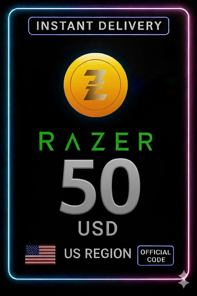 Razer Gold 50$ AS$ Razer Gold 50$ AS$