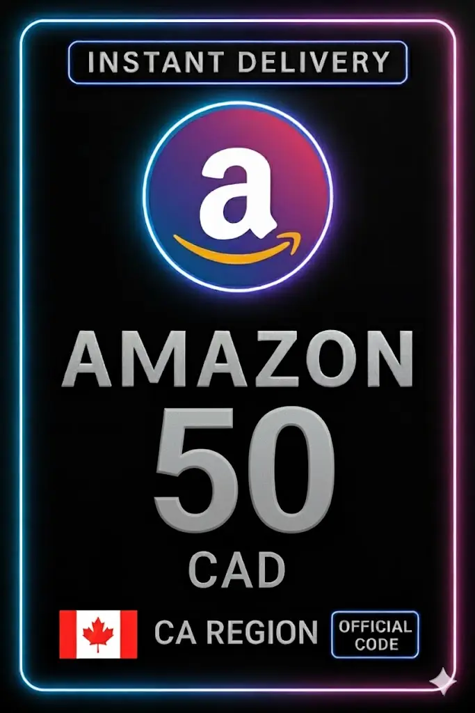 Amazon Gift Card 50 CAD CA Amazon Gift Card 50 CAD CA