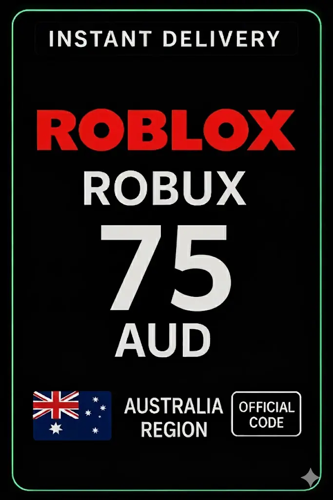Tarjeta de juego Roblox 75 AUD (AU) Tarjeta de juego Roblox 75 AUD (AU)