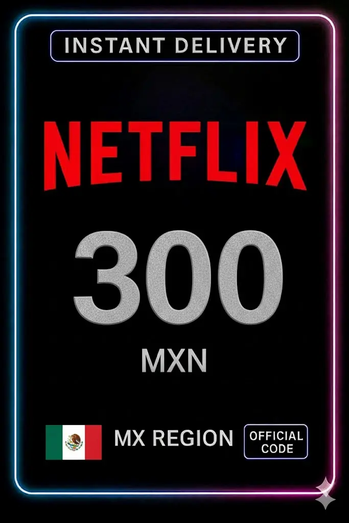 Netflix Cadeaubon 300 MXN Netflix Cadeaubon 300 MXN