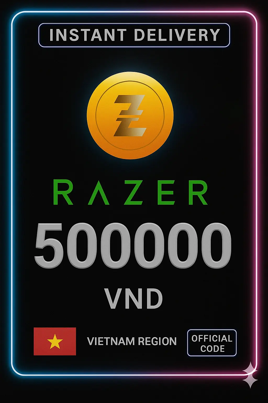 Razer Gold Vietnam VND 500000 Razer Gold Vietnam VND 500000