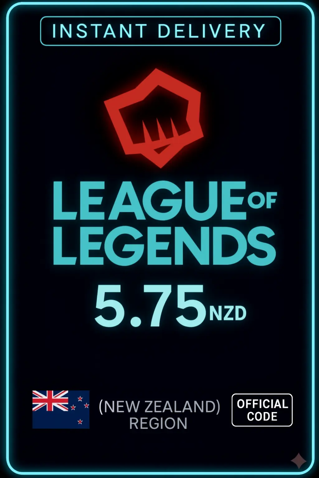 League of Legends NZD 5.75 - 395 RP League of Legends NZD 5.75 - 395 RP