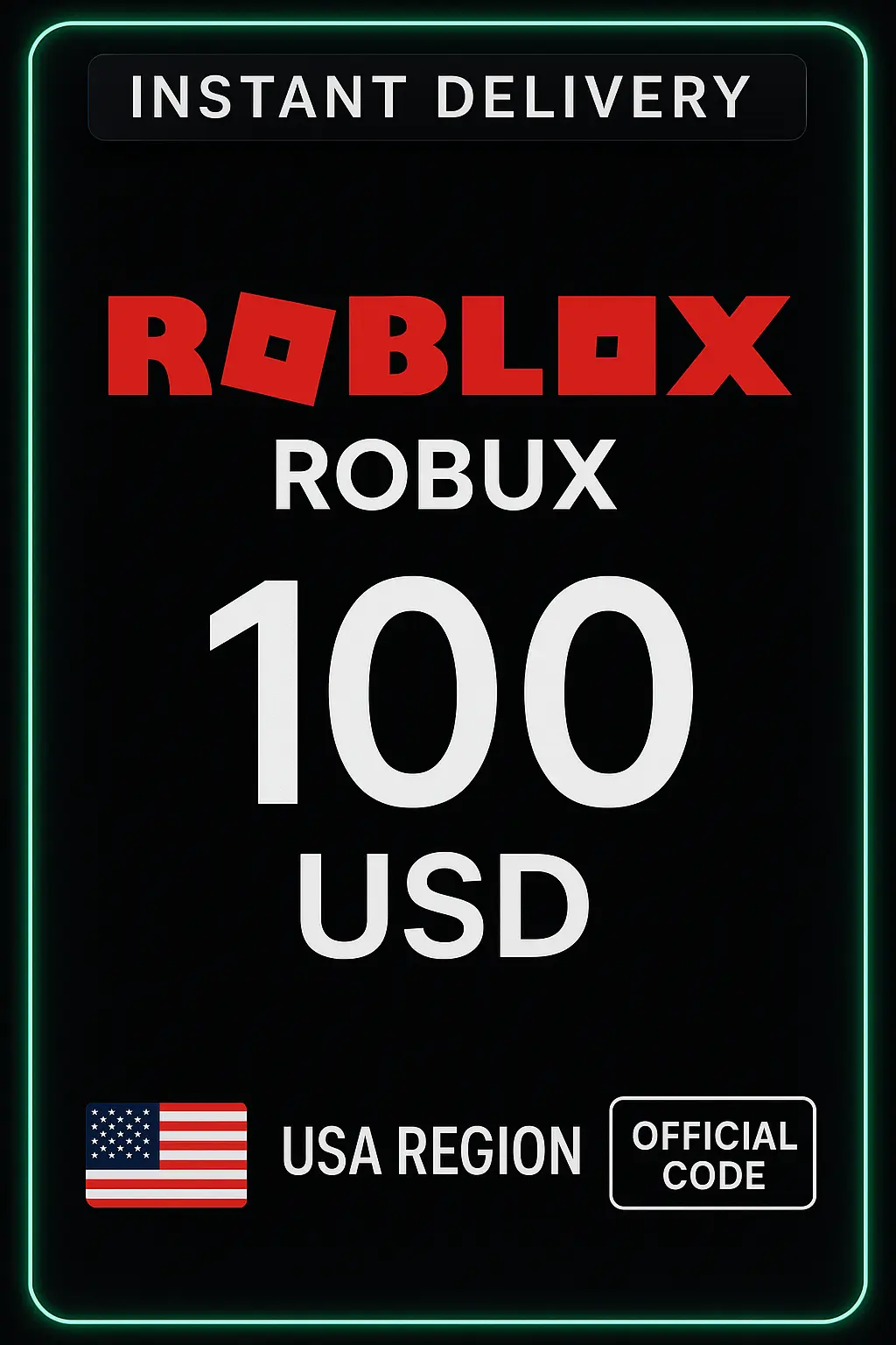 Carte de jeu Roblox 100 USD (États-Unis) Carte de jeu Roblox 100 USD (États-Unis)