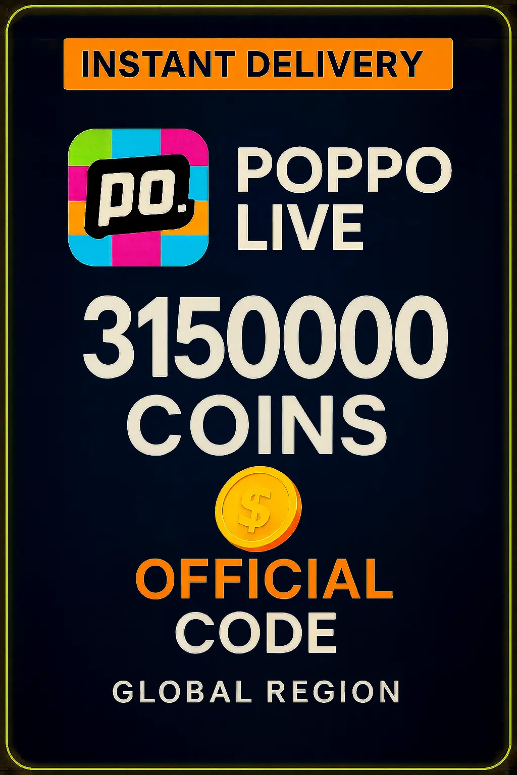 Poppo Live - 3150000 Pièces Poppo Live - 3150000 Pièces