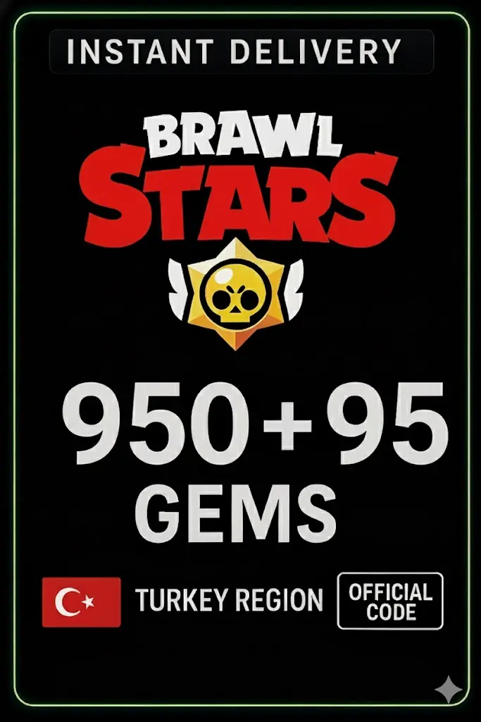 Brawl Stars 950 + 95 Gemas (Recarga) - Turquía Brawl Stars 950 + 95 Gemas (Recarga) - Turquía
