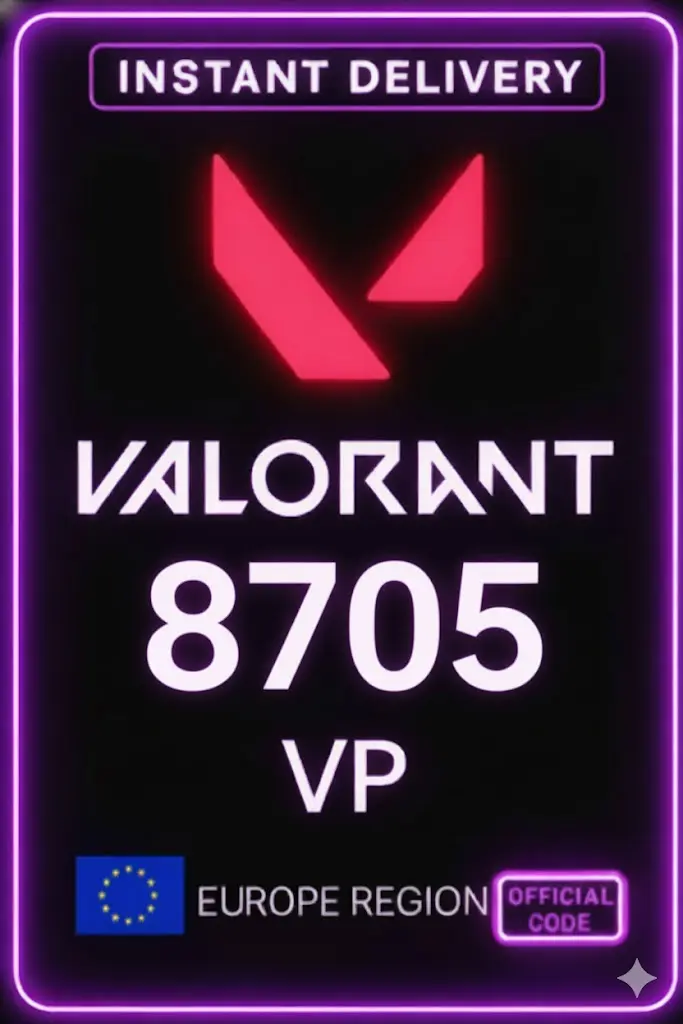 Valorant Punkty - 8705 VP (Serwer EU) Valorant Punkty - 8705 VP (Serwer EU)