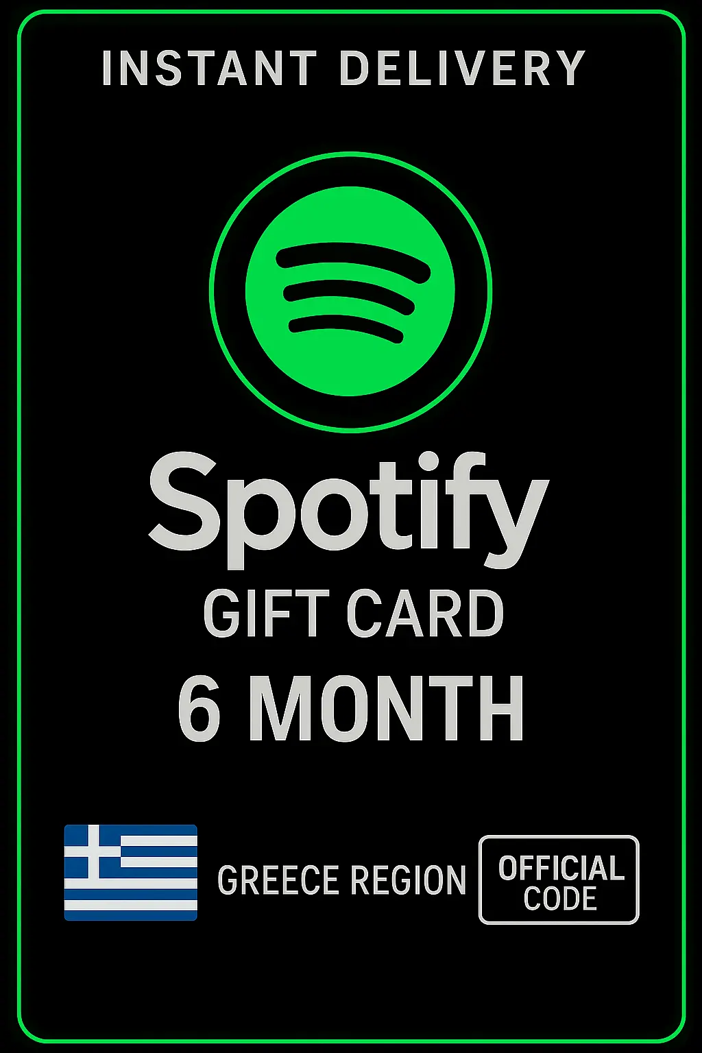 Spotify Cadeaubon Griekenland - 6 Maanden GR Spotify Cadeaubon Griekenland - 6 Maanden GR