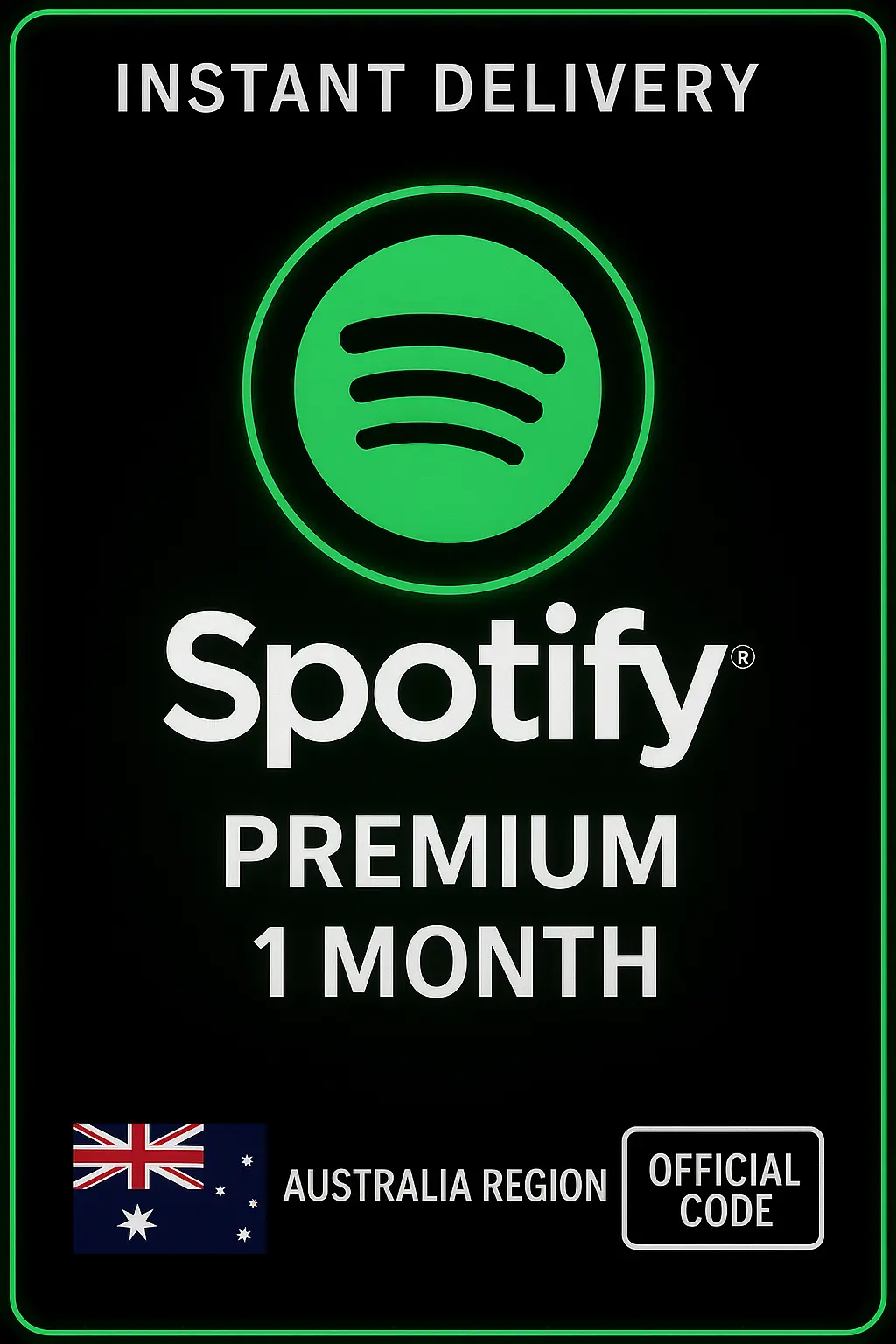 Spotify AU - 1 Month Premium Subscription Spotify AU - 1 Month Premium Subscription