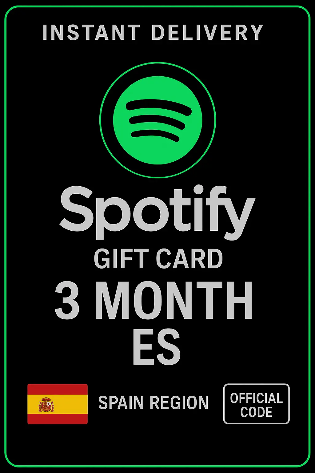 Carte cadeau Spotify Espagne - 3 mois ES Carte cadeau Spotify Espagne - 3 mois ES