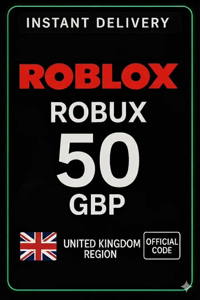 Roblox 50 GBP Game Card (UK) Roblox 50 GBP Game Card (UK)