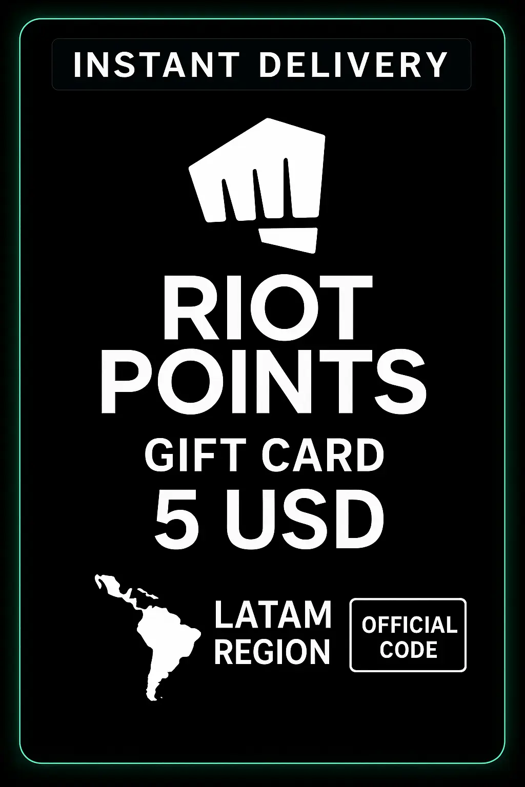 Riot Point-ներ Լատինական Ամերիկա - 5 USD Riot Point-ներ Լատինական Ամերիկա - 5 USD