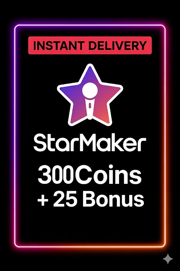 StarMaker 300 Koin + 25 Bonus Top Up StarMaker 300 Koin + 25 Bonus Top Up