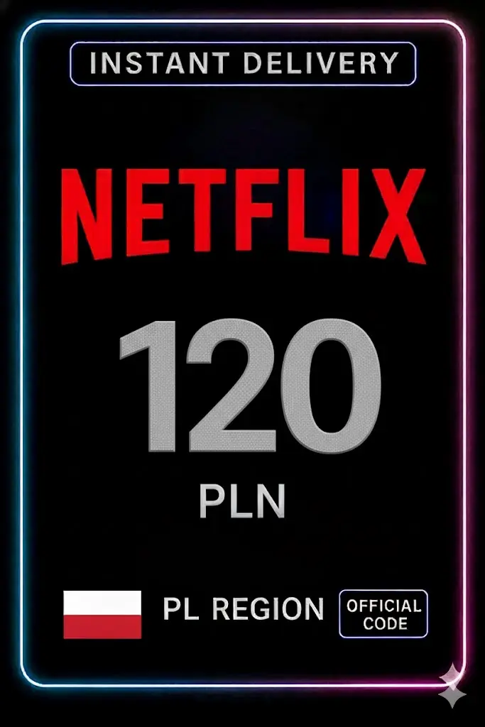 Karta podarunkowa Netflix 120 PLN (Ograniczona PROMOCJA) Karta podarunkowa Netflix 120 PLN (Ograniczona PROMOCJA)
