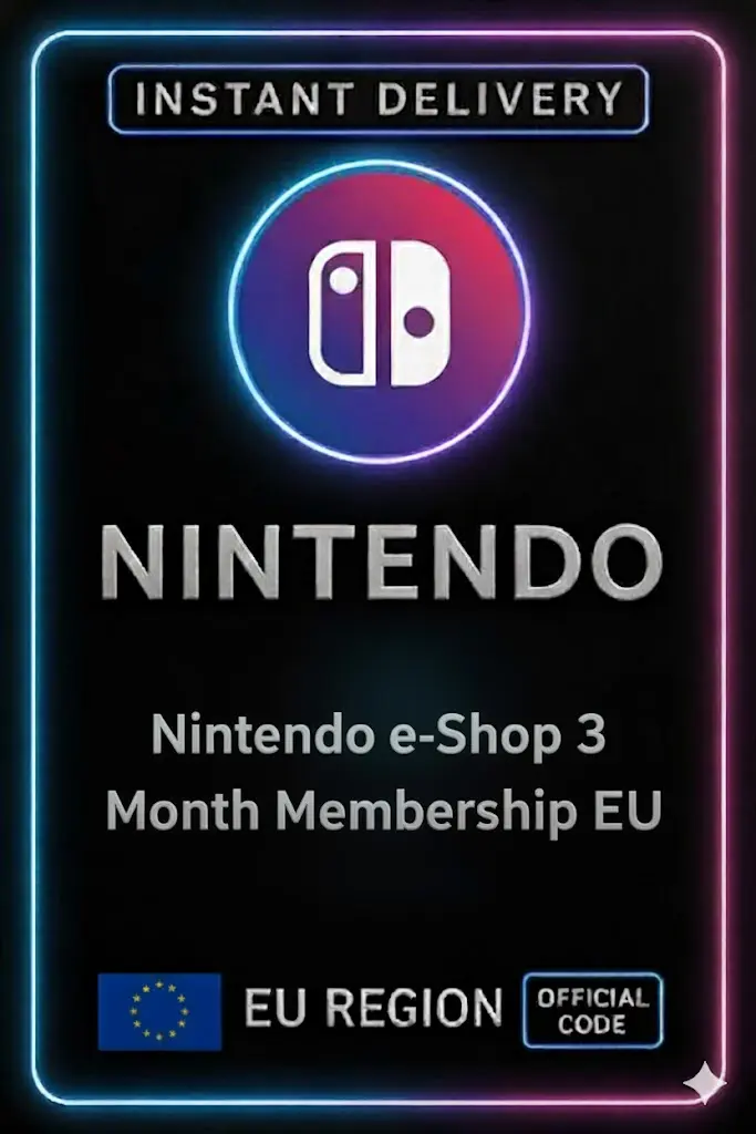 Członkostwo w Nintendo eShop na 3 miesiące UE Członkostwo w Nintendo eShop na 3 miesiące UE