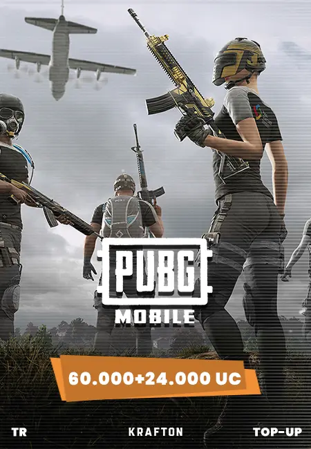 PUBG Mobile - 60000+24000 UC Top-Up (Turkey)